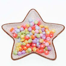 Load image into Gallery viewer, CHONGAI 100Pcs Fashion Jewelry Love Heart Acrylic Flat Round Beads for DIY Craft Jewelry Making