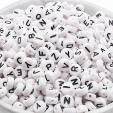 Load image into Gallery viewer, CHONGAI 100Pcs Fashion Jewelry Love Heart Acrylic Flat Round Beads for DIY Craft Jewelry Making