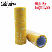 Load image into Gallery viewer, Baby Shower Glitter Sequin Tulle Roll 10 yard 15cm Spool Tutu Wedding Decoration Organza