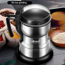 Load image into Gallery viewer, High Power Coffee Grinder Manual Victims Multifunctional Machine Portafilter Stainless Steel Cafe Drip Beans Pepper Espresso Nut