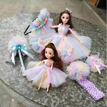 Load image into Gallery viewer, 10Yard/roll 6" 15cm/7.5cm Rainbow Glitter Tulle Roll Sequin Crystal Organza Sheer Fabric DIY Craft Tutu Skirt Home Wedding Decor