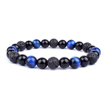 Load image into Gallery viewer, Natural Black Obsidian Hematite Tiger Eye Beads Bracelets Men for Magnetic Health Protection Women Soul Jewelry Pulsera Hombre