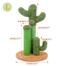 Load image into Gallery viewer, Cute Cactus Pet Cat Tree Toy with Ball Scratching Post for Cat Kitten Climbing
