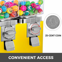 Load image into Gallery viewer, VEVOR Triple Candy Gumball Vending Machine Dispenser W/ Keys Outdoor Amusement Park