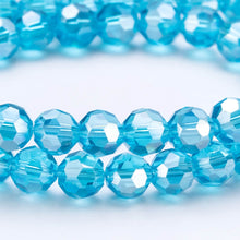 Load image into Gallery viewer, 3/4/6/8MM Round Transparent Crystal Faceted Bead For Bracelet Jewelry Making Bulk DIY Needlework Accessories Loose Glass Beads