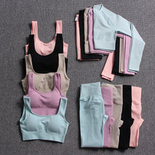 Load image into Gallery viewer, Seamless Woman Sportswear Yoga Sets Workout Sports Bra Gym Clothing High Waist Legging Fitness Women Tracksuit Athletic Outfits