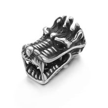 Load image into Gallery viewer, Pipitree DIY Vintage Stainless Steel Beads Claw Elephant Dragon Skull Beads Spacers Charms for Men Bracelet Jewelry Making