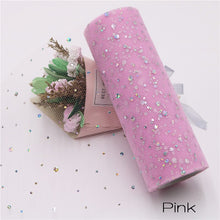 Load image into Gallery viewer, Baby Shower Glitter Sequin Tulle Roll 10 yard 15cm Spool Tutu Wedding Decoration Organza