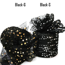 Load image into Gallery viewer, 25Yards 6cm Star Tulle Confetti Glitter Mesh Baking Cake Topper Tutu Pom Bow Soft Sequine Organza DIY Wedding Birthday Decoration