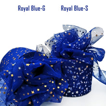 Load image into Gallery viewer, 25Yards 6cm Star Tulle Confetti Glitter Mesh Baking Cake Topper Tutu Pom Bow Soft Sequine Organza DIY Wedding Birthday Decoration