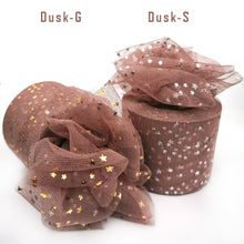 Load image into Gallery viewer, 25Yards 6cm Star Tulle Confetti Glitter Mesh Baking Cake Topper Tutu Pom Bow Soft Sequine Organza DIY Wedding Birthday Decoration