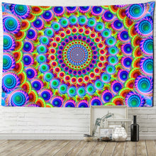 Load image into Gallery viewer, India Mandala Tapestry Wall Hanging Boho Decor Wall Cloth Tapestries Psychedelic Hippie Night Moon Tapestry Mandala Wall Carpet