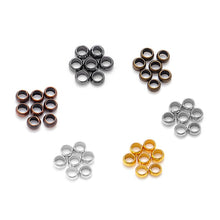 Load image into Gallery viewer, 200pcs/Lot Copper Ball Crimp End Beads Positioning Beads Stopper Spacer Beads For Jewelry Making Findings DIY Bracelet Supplies