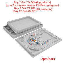 Load image into Gallery viewer, Flocked Bead Board Bracelet Necklace Beading Organizer Artistry Tray Design Measuring Tool for DIY Jewelry Making Accessories