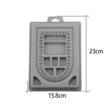 Load image into Gallery viewer, Flocked Bead Board Bracelet Necklace Beading Organizer Artistry Tray Design Measuring Tool for DIY Jewelry Making Accessories