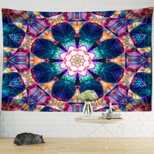Load image into Gallery viewer, India Mandala Tapestry Wall Hanging Boho Decor Wall Cloth Tapestries Psychedelic Hippie Night Moon Tapestry Mandala Wall Carpet