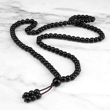 Load image into Gallery viewer, 108 Wooden Beads Bracelet 6mm Natural Tiger Eye Stone Malachite Men Necklace Meditation Prayer Wrap Bangles Fashion Jewelry Gift