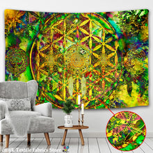 Load image into Gallery viewer, India Mandala Tapestry Wall Hanging Boho Decor Wall Cloth Tapestries Psychedelic Hippie Night Moon Tapestry Mandala Wall Carpet