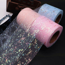 Load image into Gallery viewer, Shiny Tulle Roll 6cm*25yards Tape for DIY Handmade Bowknot and Wedding Decor Party Supplies Baby Shower Tutu Skirt