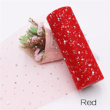 Load image into Gallery viewer, Baby Shower Glitter Sequin Tulle Roll 10 yard 15cm Spool Tutu Wedding Decoration Organza