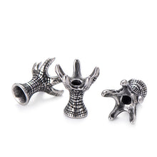 Load image into Gallery viewer, Pipitree DIY Vintage Stainless Steel Beads Claw Elephant Dragon Skull Beads Spacers Charms for Men Bracelet Jewelry Making