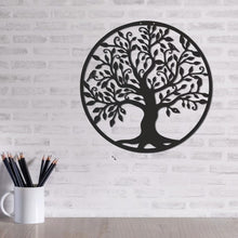 Load image into Gallery viewer, 3D Metal Tree Of Life Wall Decoration Round Iron Art Home Wall Hanging Decorations Tree Of Life Wall Ornaments Sculpture Gifts