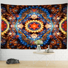 Load image into Gallery viewer, India Mandala Tapestry Wall Hanging Boho Decor Wall Cloth Tapestries Psychedelic Hippie Night Moon Tapestry Mandala Wall Carpet