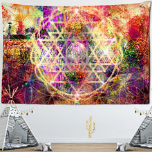 Load image into Gallery viewer, India Mandala Tapestry Wall Hanging Boho Decor Wall Cloth Tapestries Psychedelic Hippie Night Moon Tapestry Mandala Wall Carpet