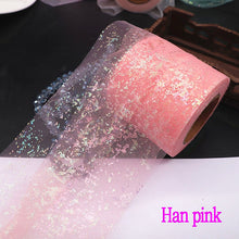 Load image into Gallery viewer, Shiny Tulle Roll 6cm*25yards Tape for DIY Handmade Bowknot and Wedding Decor Party Supplies Baby Shower Tutu Skirt