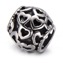 Load image into Gallery viewer, Pipitree DIY Vintage Stainless Steel Beads Claw Elephant Dragon Skull Beads Spacers Charms for Men Bracelet Jewelry Making