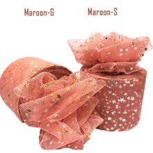 Load image into Gallery viewer, 25Yards 6cm Star Tulle Confetti Glitter Mesh Baking Cake Topper Tutu Pom Bow Soft Sequine Organza DIY Wedding Birthday Decoration