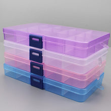 Load image into Gallery viewer, 1pcs Plastic 6/815 Storage boxes Slots Adjustable packaging transparent Tool Case Craft Organizer box jewelry accessories
