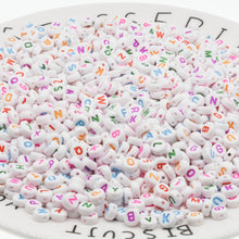 Load image into Gallery viewer, CHONGAI 100Pcs Fashion Jewelry Love Heart Acrylic Flat Round Beads for DIY Craft Jewelry Making