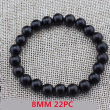 Load image into Gallery viewer, Yoga Buddhist Mala Natural EBONY Wooden Beads Buddha Bracelet Meditation Prayer Bracelet For Women Black Sandal Wood Jewelry
