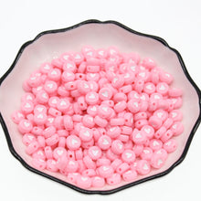 Load image into Gallery viewer, CHONGAI 100Pcs Fashion Jewelry Love Heart Acrylic Flat Round Beads for DIY Craft Jewelry Making