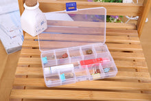 Load image into Gallery viewer, 1pcs Plastic 6/815 Storage boxes Slots Adjustable packaging transparent Tool Case Craft Organizer box jewelry accessories