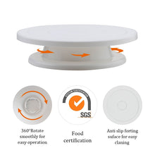 Load image into Gallery viewer, 6Pcs/Set Plastic Cake Turntable Rotating Cake Plastic Dough Pastry Decorating Cream Stand Rotary Table DIY Pan Baking Tool