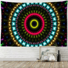 Load image into Gallery viewer, India Mandala Tapestry Wall Hanging Boho Decor Wall Cloth Tapestries Psychedelic Hippie Night Moon Tapestry Mandala Wall Carpet