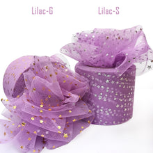 Load image into Gallery viewer, 25Yards 6cm Star Tulle Confetti Glitter Mesh Baking Cake Topper Tutu Pom Bow Soft Sequine Organza DIY Wedding Birthday Decoration