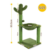 Load image into Gallery viewer, Cute Cactus Pet Cat Tree Toy with Ball Scratching Post for Cat Kitten Climbing