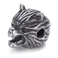 Load image into Gallery viewer, Pipitree DIY Vintage Stainless Steel Beads Claw Elephant Dragon Skull Beads Spacers Charms for Men Bracelet Jewelry Making