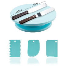 Load image into Gallery viewer, 6Pcs/Set Plastic Cake Turntable Rotating Cake Plastic Dough Pastry Decorating Cream Stand Rotary Table DIY Pan Baking Tool