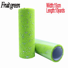 Load image into Gallery viewer, Baby Shower Glitter Sequin Tulle Roll 10 yard 15cm Spool Tutu Wedding Decoration Organza