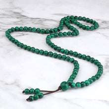 Load image into Gallery viewer, 108 Wooden Beads Bracelet 6mm Natural Tiger Eye Stone Malachite Men Necklace Meditation Prayer Wrap Bangles Fashion Jewelry Gift