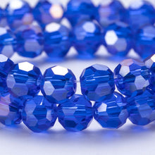Load image into Gallery viewer, 3/4/6/8MM Round Transparent Crystal Faceted Bead For Bracelet Jewelry Making Bulk DIY Needlework Accessories Loose Glass Beads