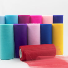 Load image into Gallery viewer, Tulle Roll Spool 25 Yards 15cm White Organza Roll Red Blue Tulle Organza Fabric Tutu Skirt Girl Baby Shower Decor Party Supplies