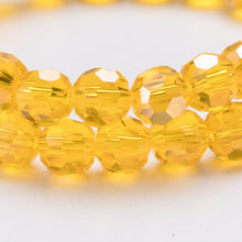 Load image into Gallery viewer, 3/4/6/8MM Round Transparent Crystal Faceted Bead For Bracelet Jewelry Making Bulk DIY Needlework Accessories Loose Glass Beads