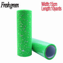 Load image into Gallery viewer, Baby Shower Glitter Sequin Tulle Roll 10 yard 15cm Spool Tutu Wedding Decoration Organza