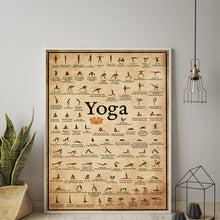 Load image into Gallery viewer, Home Exercise Gym Yoga Ashtanga Chart Pose Health Poster Wall Art Canvas Painting Yoga Print Living Room Home Wall Decor