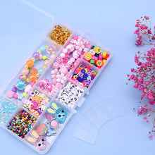 Load image into Gallery viewer, Plastic Jewelry Box 10/15/24 Compartment Slot Organizer Storage Beads Container Adjustable Jewelry Storage Box Rectangle Case